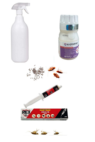 Bayer Hamamböceği Kalorifer Böceği İlaçları - K-Othrime 50ML-1Lt Fısfıs-Rex B...