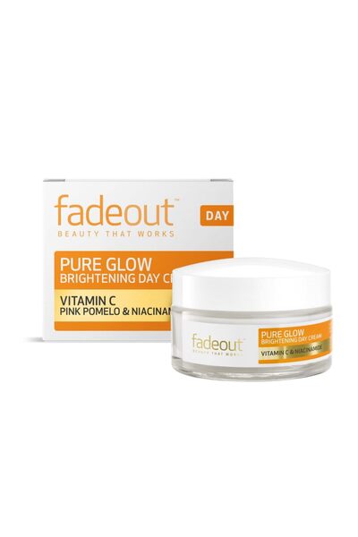 Fade Out كريم النهار بيور جلو لتفتيح البشرة مع فيتامين سي، الجريب فروت الوردي...