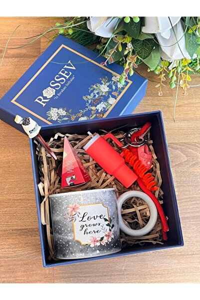 ROSSEV Gift Red Bag Charm Mug