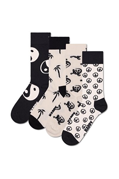 Happy Socks 4er Pack Unisex Socken - Geschenkbox, Classics, gemischte Farben