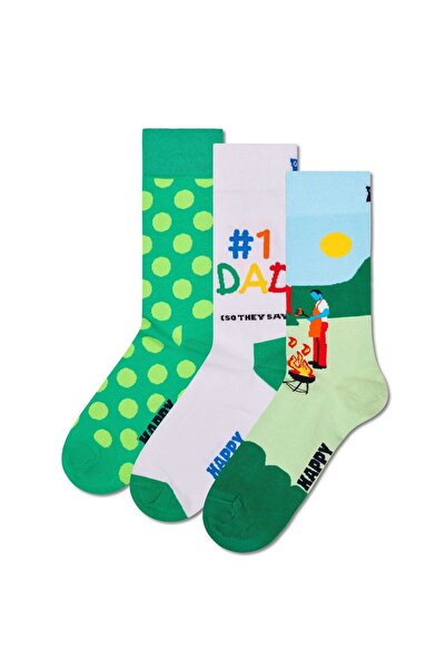 Happy Socks Herren Socken, 3er Pack - Father's Day, Geschenkbox, gemischte Fa...