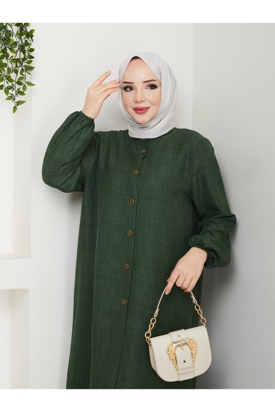 kaes giyim Women's Plus Size Long Hijab Tunic