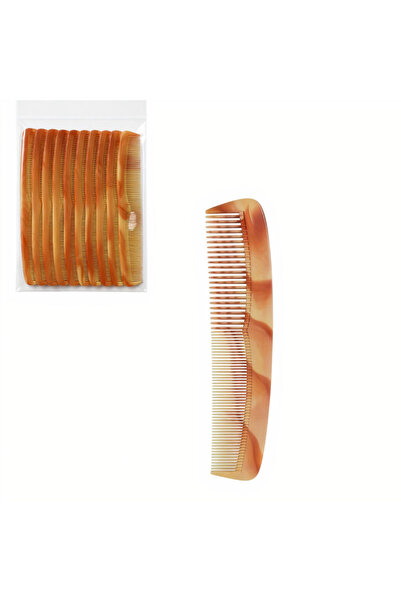 JML1 Pieptene 20x4cm din plastic, set de 12, cu dinți dubli, model din marmur...