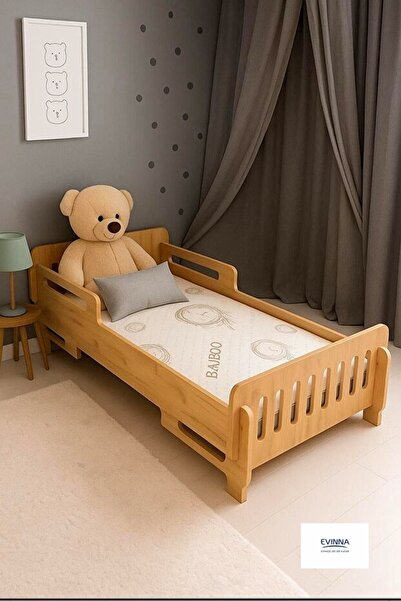 EVİNNA - Bebek Karyolası-Bebek Yatağı-Çocuk Yer Yatağı-Bebek Yer Yatağı-Karyo...