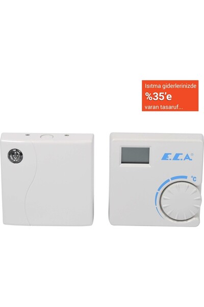 Eca E.C.A. Dijital Kablosuz Oda Termostatı ERT-176 RF 7006907522