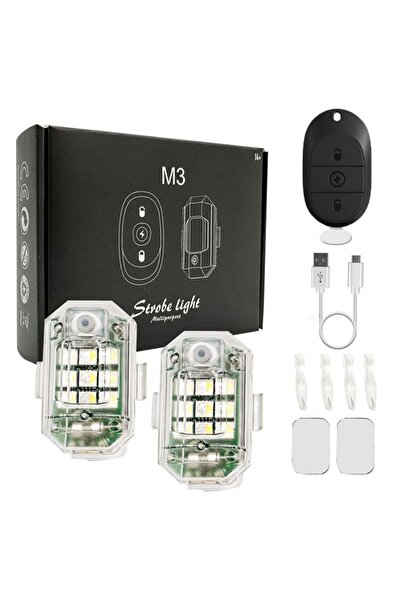 Generic M3 Wireless Remote Strobe Lights (Car Safety & Decor)|أضواء مضيقة M3(أمان وتزيين السيارة) بلا سلك