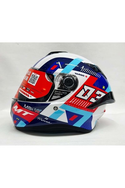 MT Helmets MT Targo S Sergio Garcia D7 Şeffaf Vizörlü
