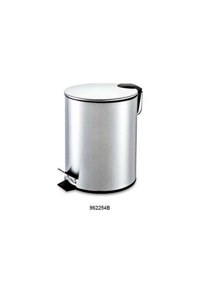 HOME MAKER سلة مهملات بدواسة من الفولاذ المقاوم للصدأ سعة 5 لترات - غطاء بإغلاق ناعم، مقاومة لبصمات الأصابع، سلة مهملات صغيرة الحجم للحمام