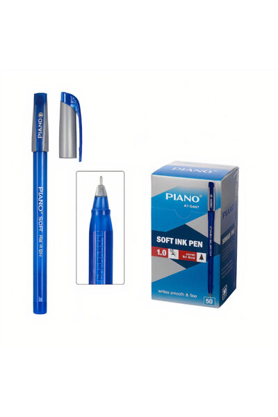 JML1 Blue Gel Pen Set of 50, 14cm with Thin Nib Wholesale