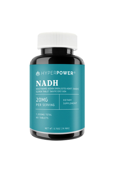 Hyperpower Nicotinamide Adenine Dinucleotide Hydride (NADH) 20 Mg 60 Tablet N...