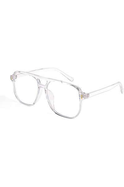 Generic FEISEDY Blue Light Blocking Glasses Fake Nerd Clear Square Computer Lightweight Pilot Glasses Frame