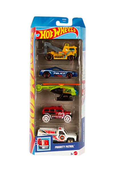 HOT WHEELS Beşli Araba Seti Priority Patrol JKG09