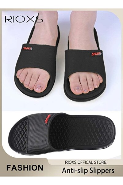 RIOXS Unisex Shower Slippers, Men's Women's Flat Slipper, Quick-drying Slides...