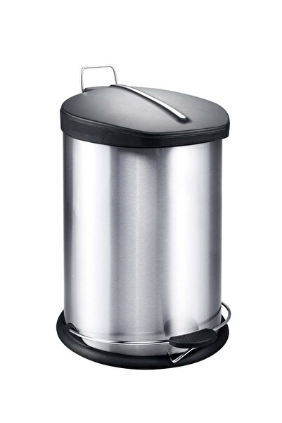 HOME MAKER سلة مهملات من الفولاذ المقاوم للصدأ سعة 5 لترات - صغيرة الحجم، بغط...