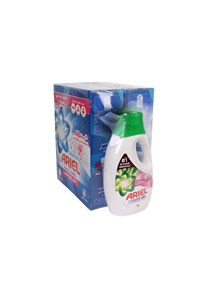 Ariel Blue Detergent Automatic, 2 x 2.25 kg + Gel 1 l