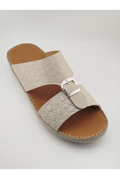 Alnahham A E T Arabic Sandals For Men | Outdoor Mens Slippers | Open Toe | Genuine Cow Leather with Buckle