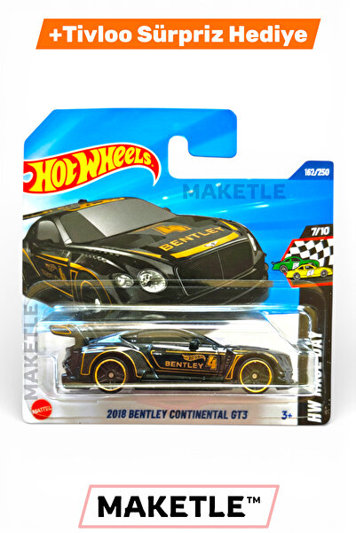 HOT WHEELS 2018 Bentley Continental GT3 - JBB30 - Tivloo Sürpriz Hediyeli