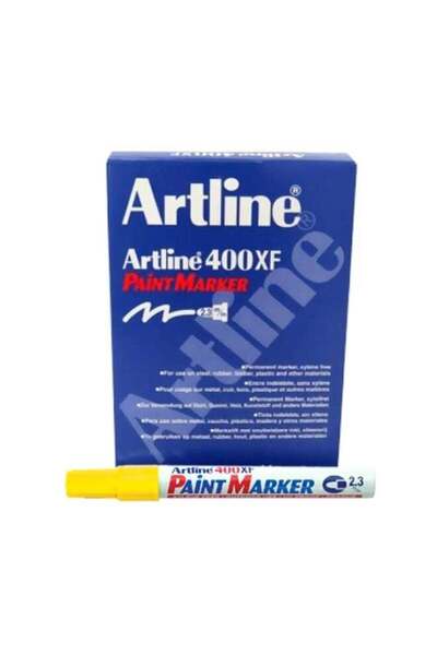 artline 12-Piece Paint Markers Yellow EK-400YW