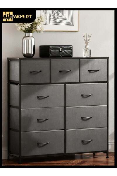 Wemart 9-Drawer Dresser, Fabric Storage Dresser