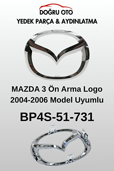 DOĞRU TİCARET AUTO PARTS شعار أمامي لسيارة مازدا 3 موديلات 2004-2005-2006 متو...
