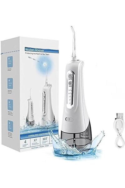 Arabest جهاز تنظيف الأسنان بالماء 2 في 1 مع فرشاة أسنان كهربائية، طقم تنظيف ا...