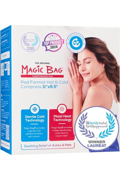 Magic Bag الكمادة الحرارية العملية الأصلية، علاج ساخن/بارد لتخفيف آلام المعدة...