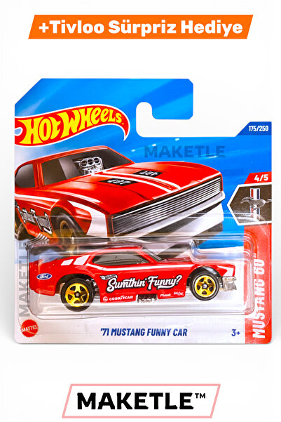 HOT WHEELS '71 Mustang Funny Car - JBB04 - Tivloo Sürpriz Hediyeli