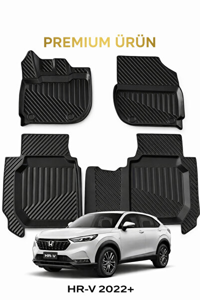 Black Gold Honda HR-V 2022+ Uyumlu 3D Oto Paspas Premium