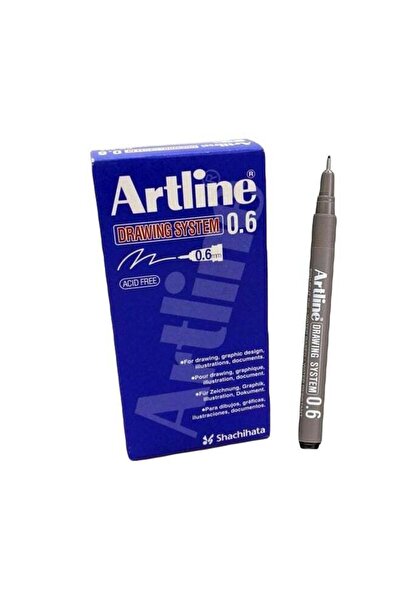 artline 12-Piece Drawing System Pens Black EK-236BK