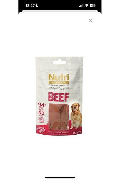 Nutri Canin Nutri Sığır Etli Tahılsız Köpek Ödül Maması 80 gr