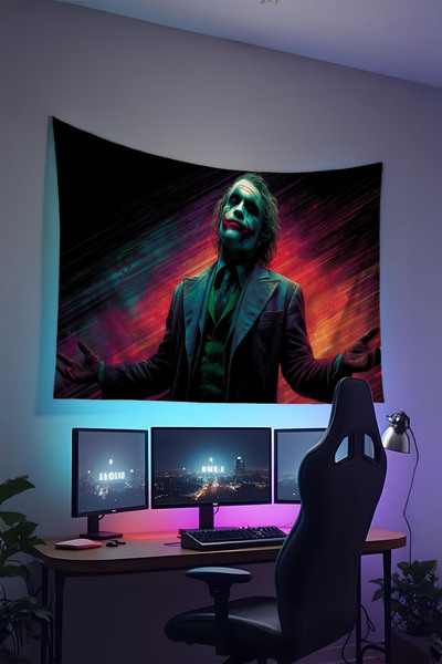 RUGRUMBA غطاء جداري للاعبين، بلايستيشن إكس بوكس ​​- موضوع الأفلام، قماش عالي الجودة، سجادة جدارية