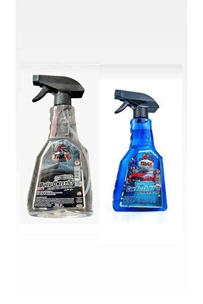 TRAX Oto Cam Buz Çözücü Sprey (500ml) + Araç Buğu Önleyici (500ml)