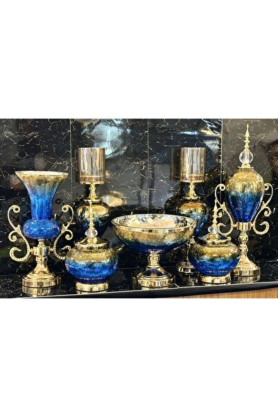 pırıltı home 7 PARÇA SALON SETİ MAVİ RENK