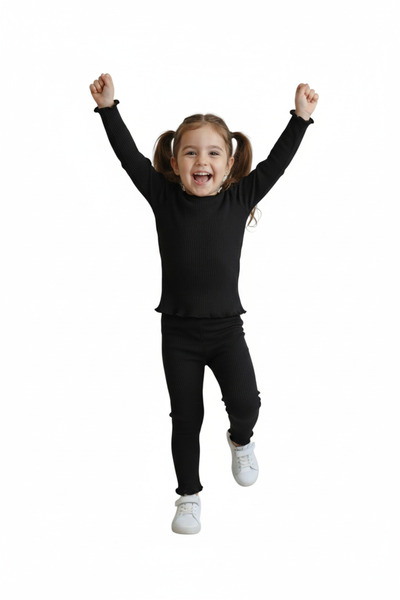 ERDEM KIDS Set de două piese pentru fete, pentru școală, casual-zilnic, trico...