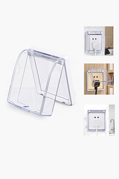 RAWAID Wall Light Switch Socket Protection Box 2 Pcs,Plastic Transparent