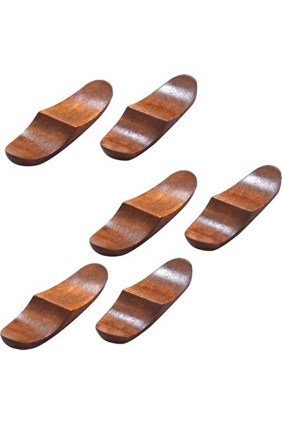 Arabest حامل عيدان طعام خشبي مكون من 6 قطع، حامل للسكاكين والشوك والملاعق، لتزيين الطاولات