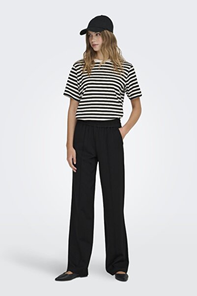 ONLY Pantaloni de damă cu talie elastică 15235076 ONLPOPTRASH-SUKI Negru