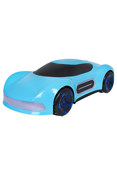 Ramiz Remote Control Car with Clock, Smoke, Drift and Lights Function, Blue