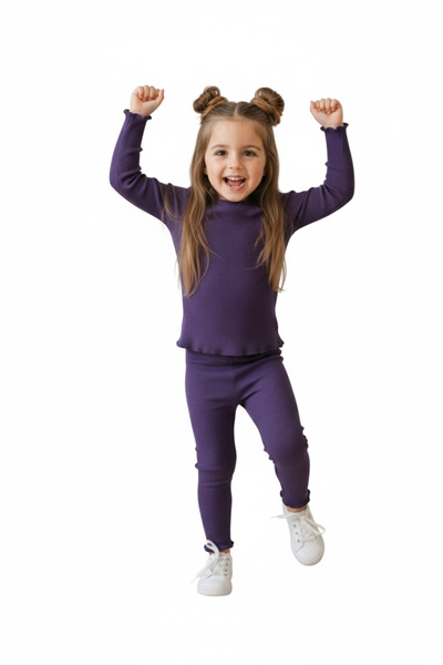 ERDEM KIDS Set de două piese pentru fete, pentru școală, casual-zilnic, trico...