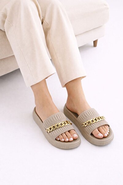 Babetty Women's Chain-Adorned Stylish, Comfortable, Casual Slippers Flexible Anatomical Structure Useful