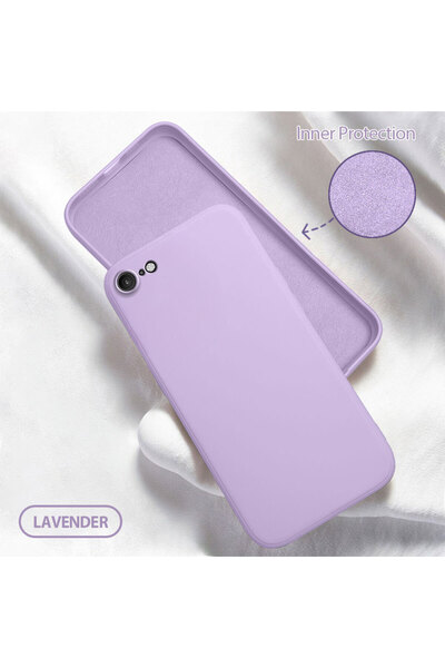 ucuc iPhone 7/8/SE 2020 2022 Uyumlu İç Kadife Yüzey Kamera Koruması Anti-Darb...