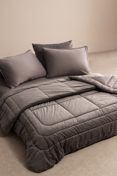 Puffy Merin Veloura Double Velvet Sleeping Set - Mink