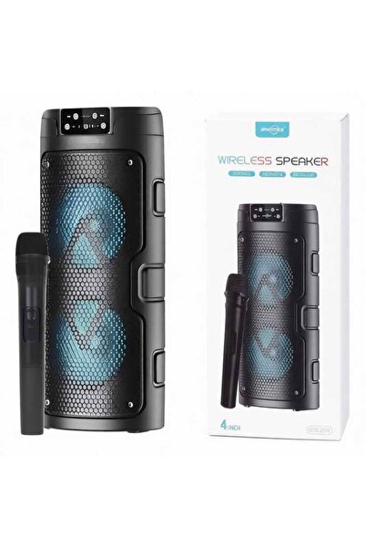 Bowie 4" Büyük boy mikrofonlu kablosuz hoparlör Şarjlı ses bombası Fm radyo S...