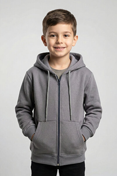 kinderos Hanorac cu glugă și fermoar pentru băieți - 2544