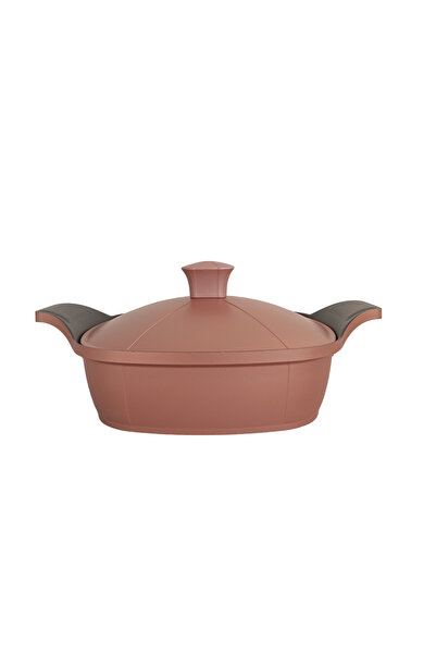 Akdeniz Kendinden Kulplu Döküm Kapaklı 26 Cm Basık Döküm Tencere 4 Parça