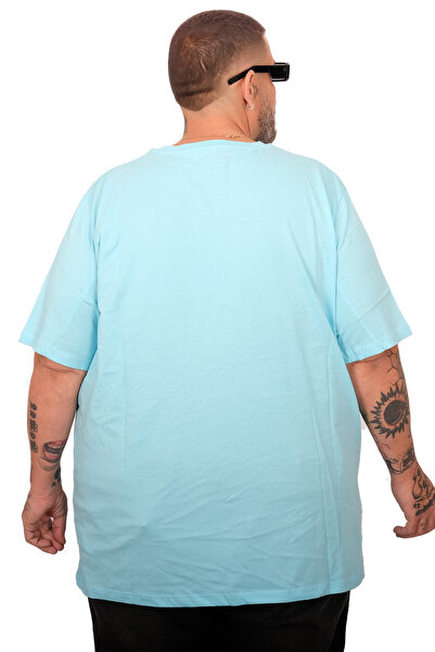 ModeXL Mode XL Large Size Unisex Cycling Basic Tshirt 20031 Turquoise