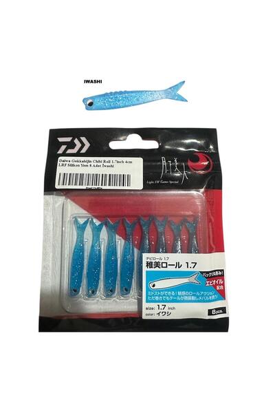 daiwa Gekkabijin Chibi Roll 1.7inch 4cm LRF Silikon Yem 8 Adet İwashi