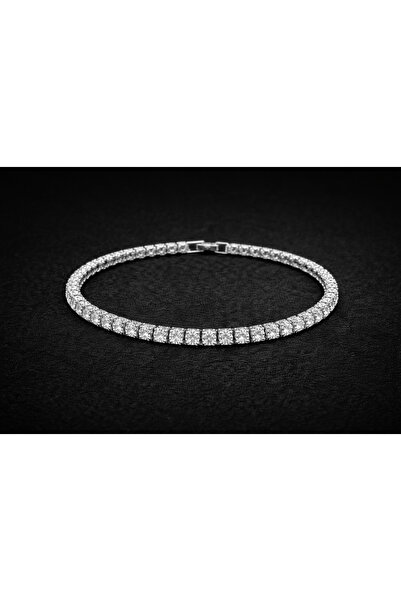 OEM Brățară tip tennis Zayelia din oțel inoxidabil cu cristale – Cadou elegant, design unisex