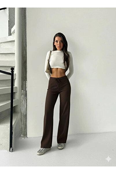 Zerenyus Fit Comfort Black Casual Pants Brown