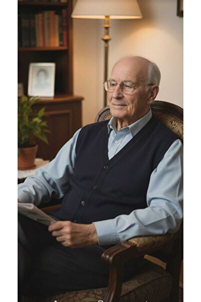 güncüoğlu Buttoned Pocketed Thin Wool Dad Knitting Vest